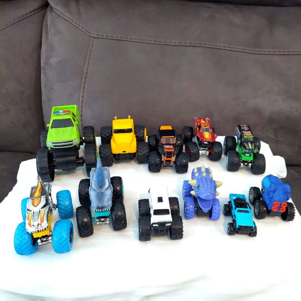 Big wheels Cars Trucks boys toys lot of 11